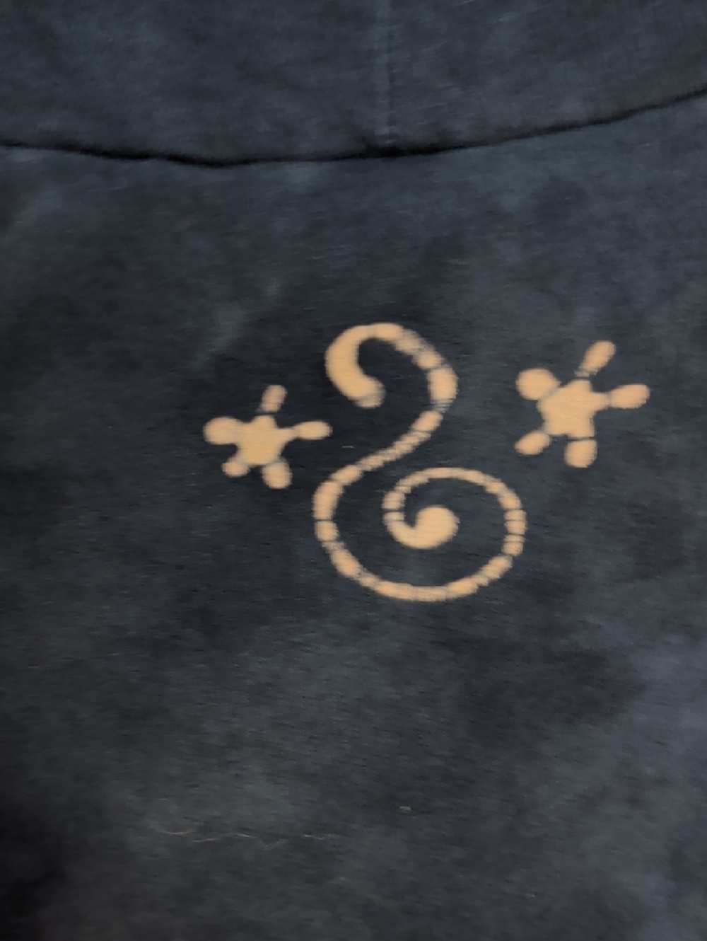 Hand Dyed Tie Dye Mountain Scene Hoodie Festival Wear - Picture 6 of 9